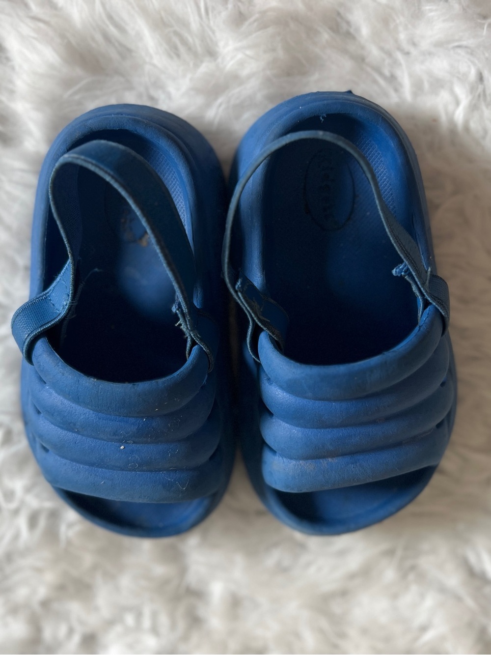 Kidgets Blue Padded Foam Kids Sandals with Back Strap
